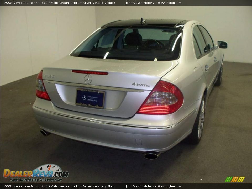2008 Mercedes-Benz E 350 4Matic Sedan Iridium Silver Metallic / Black Photo #4