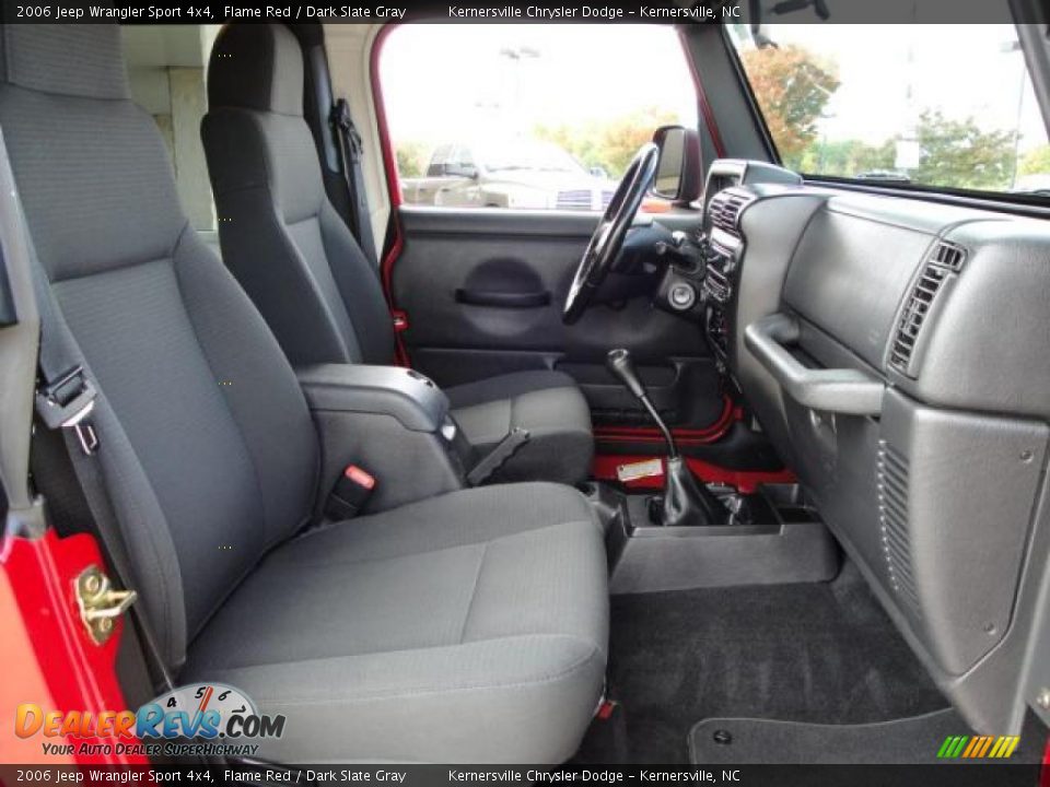 2006 Jeep Wrangler Sport 4x4 Flame Red / Dark Slate Gray Photo #18