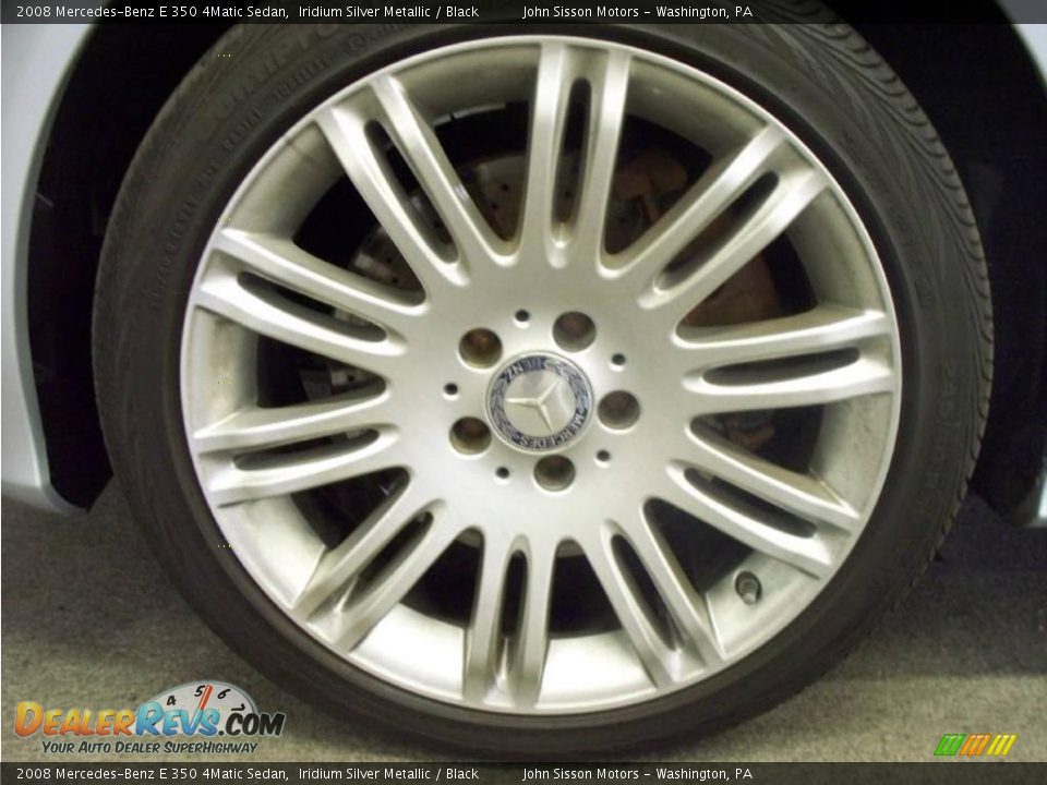 2008 Mercedes-Benz E 350 4Matic Sedan Iridium Silver Metallic / Black Photo #7