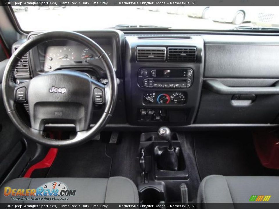2006 Jeep Wrangler Sport 4x4 Flame Red / Dark Slate Gray Photo #21