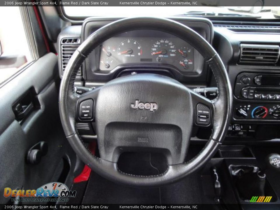 2006 Jeep Wrangler Sport 4x4 Flame Red / Dark Slate Gray Photo #24