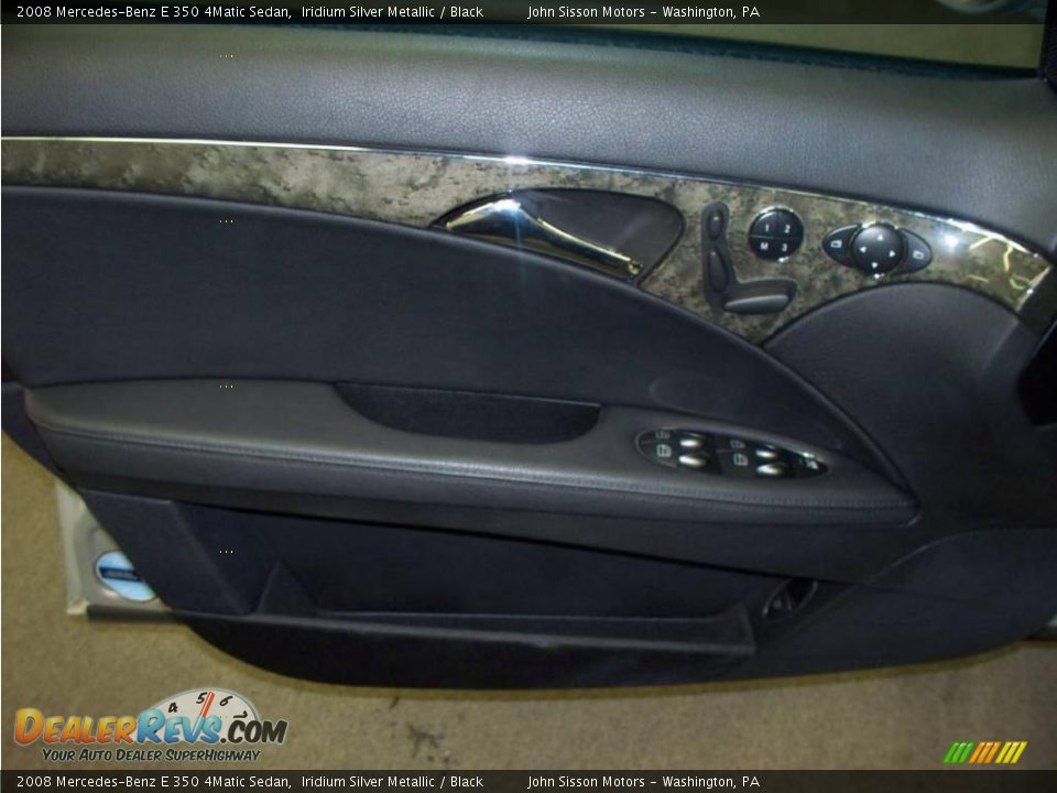 2008 Mercedes-Benz E 350 4Matic Sedan Iridium Silver Metallic / Black Photo #12