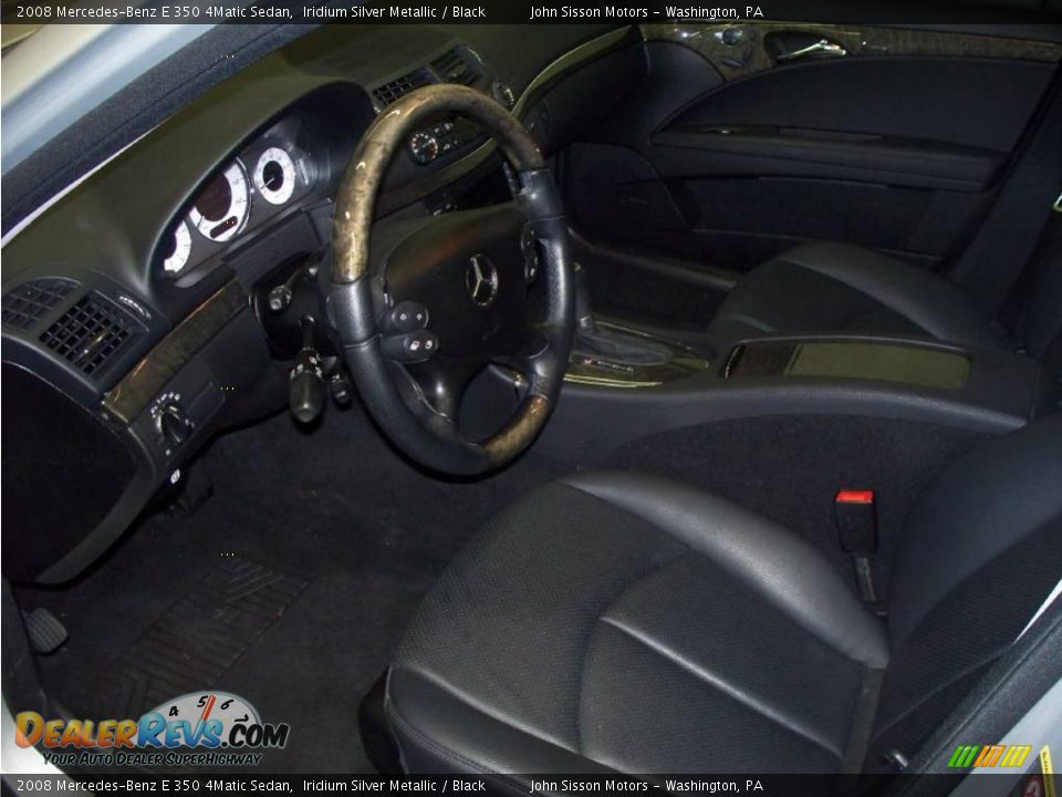 2008 Mercedes-Benz E 350 4Matic Sedan Iridium Silver Metallic / Black Photo #13