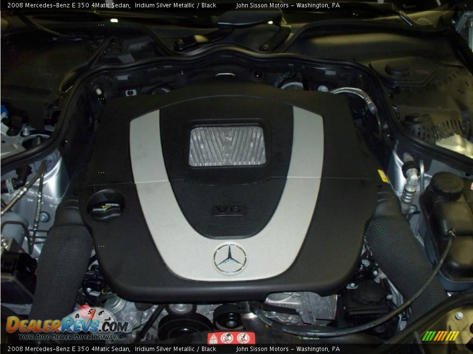 2008 Mercedes-Benz E 350 4Matic Sedan Iridium Silver Metallic / Black Photo #20
