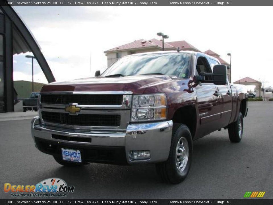 2008 Chevrolet Silverado 2500HD LT Z71 Crew Cab 4x4 Deep Ruby Metallic / Ebony Black Photo #2