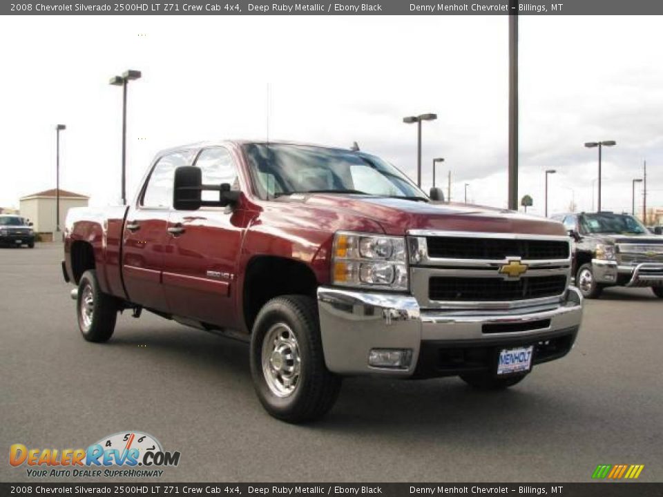 2008 Chevrolet Silverado 2500HD LT Z71 Crew Cab 4x4 Deep Ruby Metallic / Ebony Black Photo #3