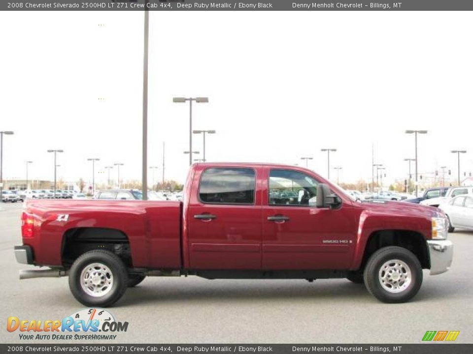 2008 Chevrolet Silverado 2500HD LT Z71 Crew Cab 4x4 Deep Ruby Metallic / Ebony Black Photo #4