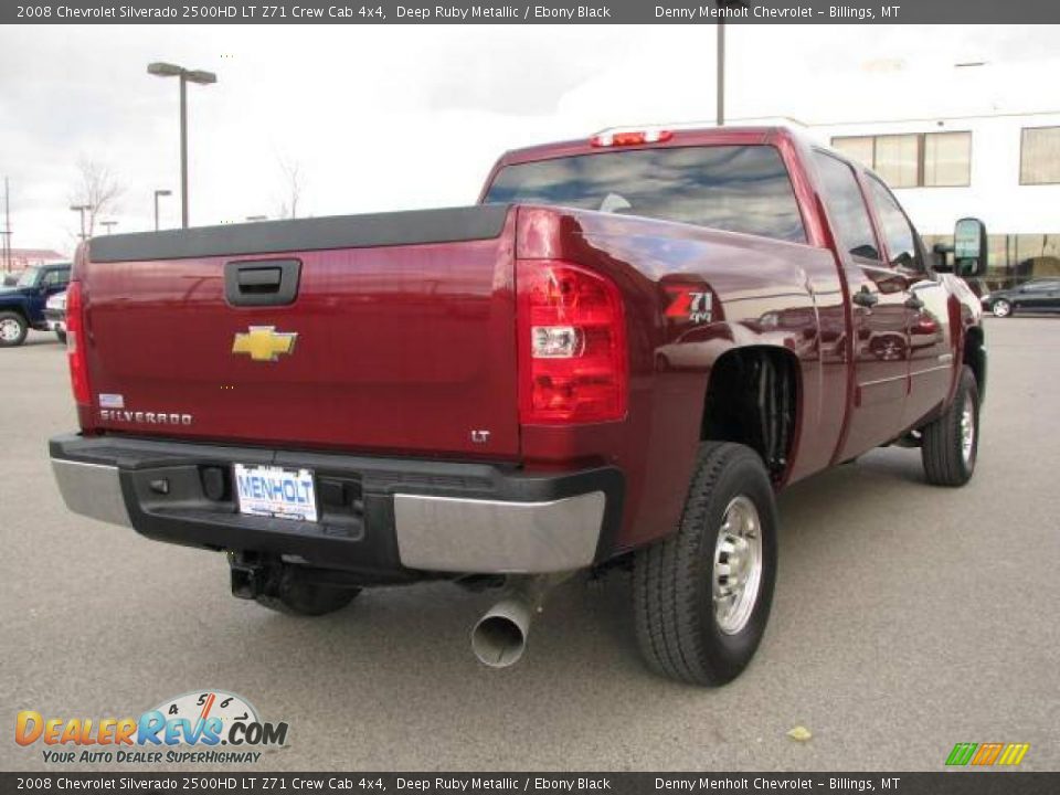 2008 Chevrolet Silverado 2500HD LT Z71 Crew Cab 4x4 Deep Ruby Metallic / Ebony Black Photo #5