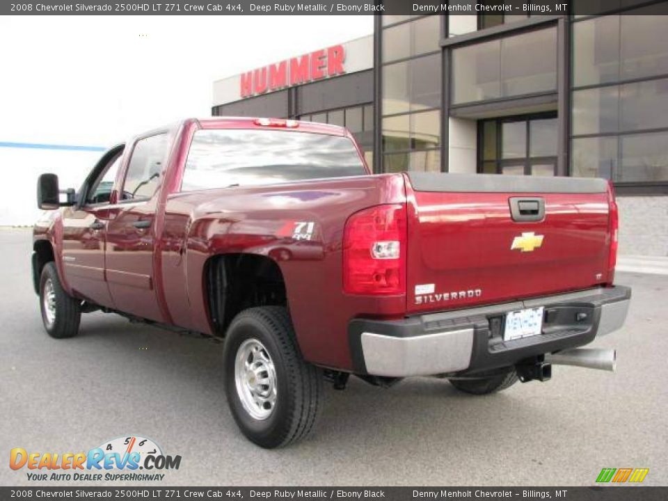 2008 Chevrolet Silverado 2500HD LT Z71 Crew Cab 4x4 Deep Ruby Metallic / Ebony Black Photo #6