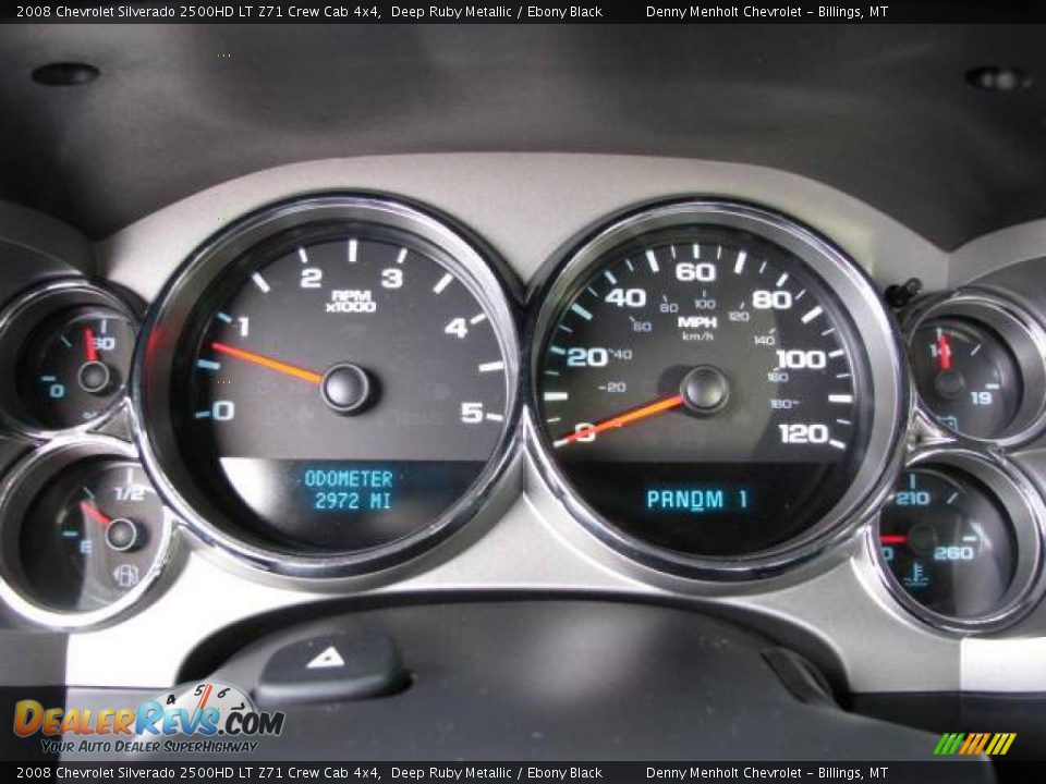 2008 Chevrolet Silverado 2500HD LT Z71 Crew Cab 4x4 Deep Ruby Metallic / Ebony Black Photo #13