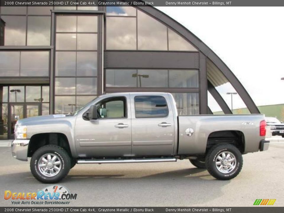 2008 Chevrolet Silverado 2500HD LT Crew Cab 4x4 Graystone Metallic / Ebony Black Photo #1
