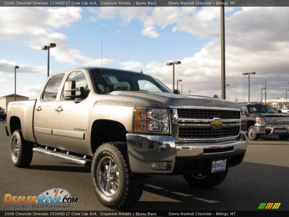 2008 Chevrolet Silverado 2500HD LT Crew Cab 4x4 Graystone Metallic / Ebony Black Photo #4