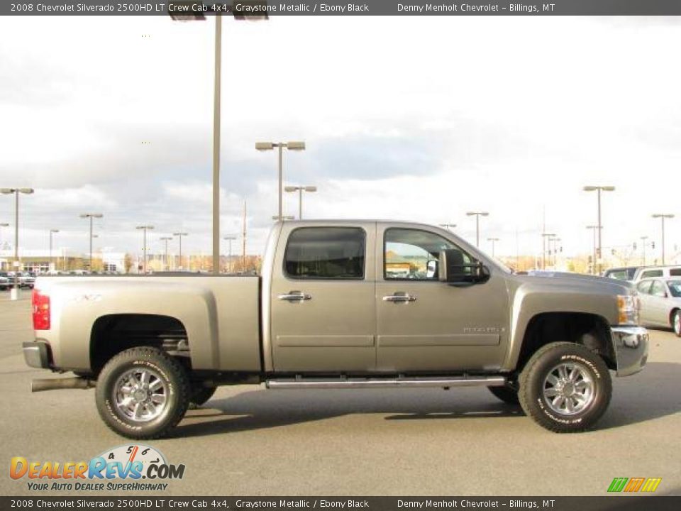 2008 Chevrolet Silverado 2500HD LT Crew Cab 4x4 Graystone Metallic / Ebony Black Photo #5