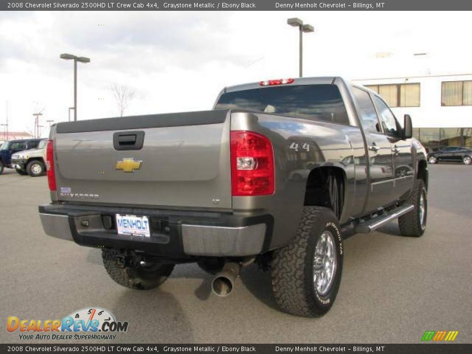 2008 Chevrolet Silverado 2500HD LT Crew Cab 4x4 Graystone Metallic / Ebony Black Photo #6