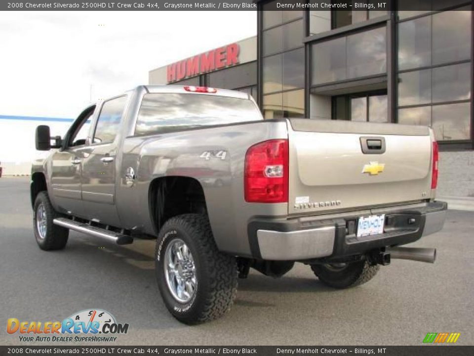 2008 Chevrolet Silverado 2500HD LT Crew Cab 4x4 Graystone Metallic / Ebony Black Photo #7