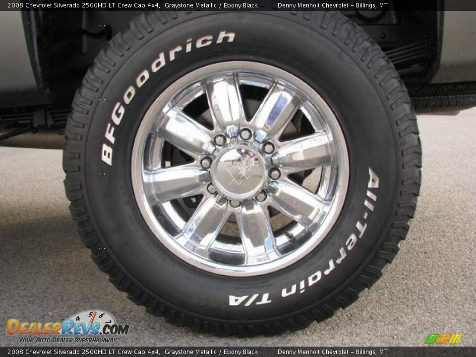 2008 Chevrolet Silverado 2500HD LT Crew Cab 4x4 Graystone Metallic / Ebony Black Photo #10