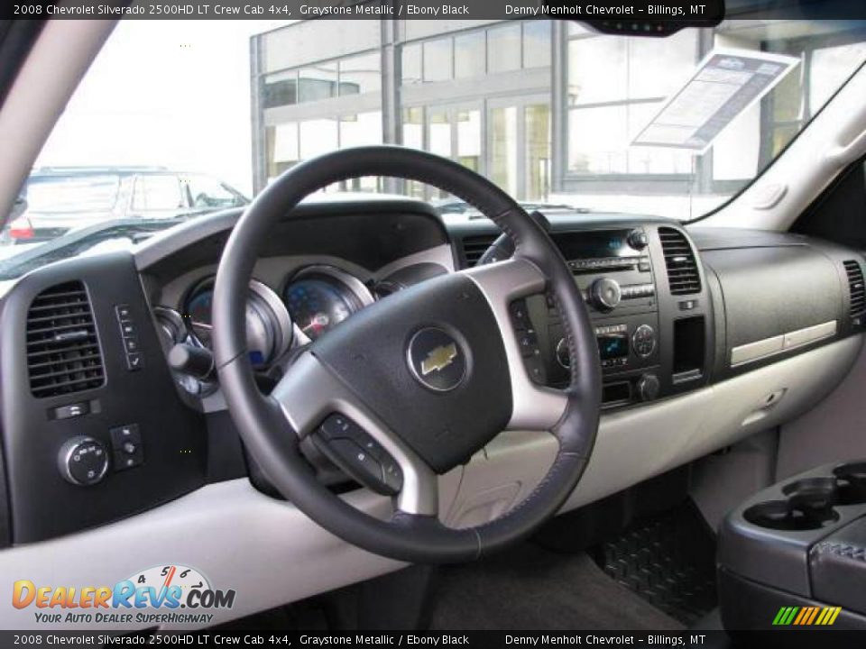 2008 Chevrolet Silverado 2500HD LT Crew Cab 4x4 Graystone Metallic / Ebony Black Photo #16