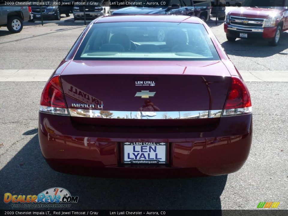 2009 Chevrolet Impala LT Red Jewel Tintcoat / Gray Photo #5