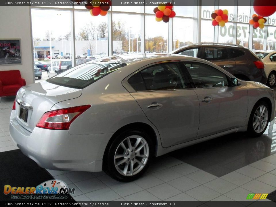 2009 Nissan Maxima 3.5 SV Radiant Silver Metallic / Charcoal Photo #3