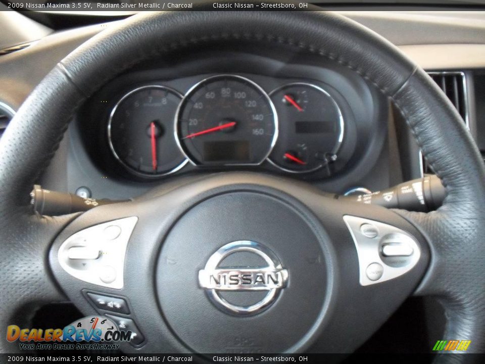 2009 Nissan Maxima 3.5 SV Radiant Silver Metallic / Charcoal Photo #27