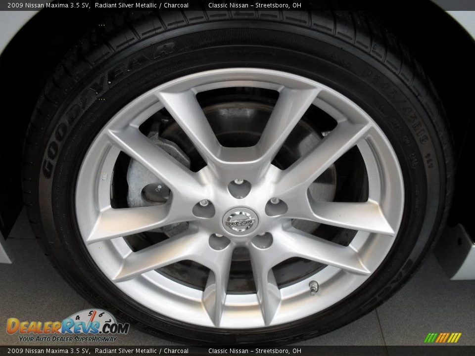 2009 Nissan Maxima 3.5 SV Radiant Silver Metallic / Charcoal Photo #35