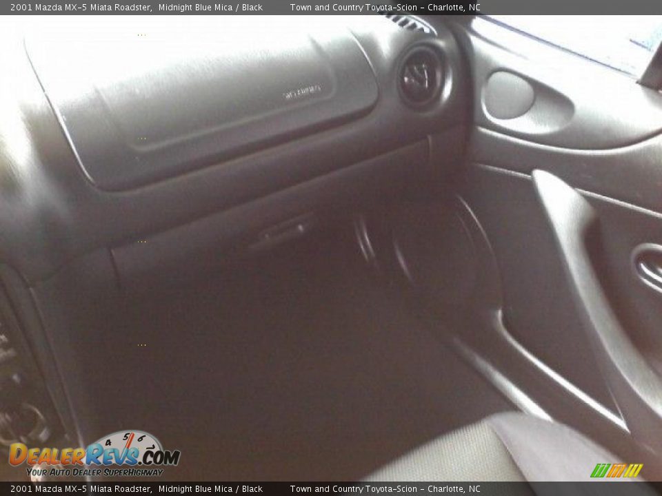 2001 Mazda MX-5 Miata Roadster Midnight Blue Mica / Black Photo #12
