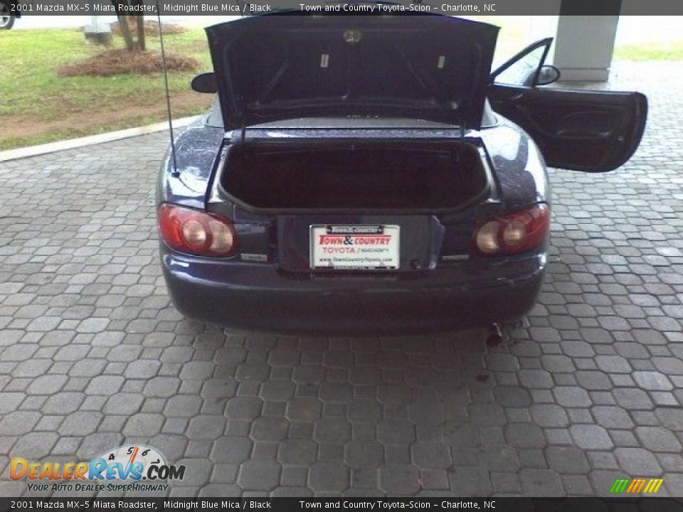 2001 Mazda MX-5 Miata Roadster Midnight Blue Mica / Black Photo #15