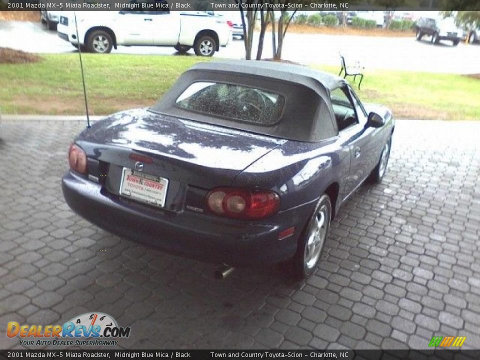 2001 Mazda MX-5 Miata Roadster Midnight Blue Mica / Black Photo #16
