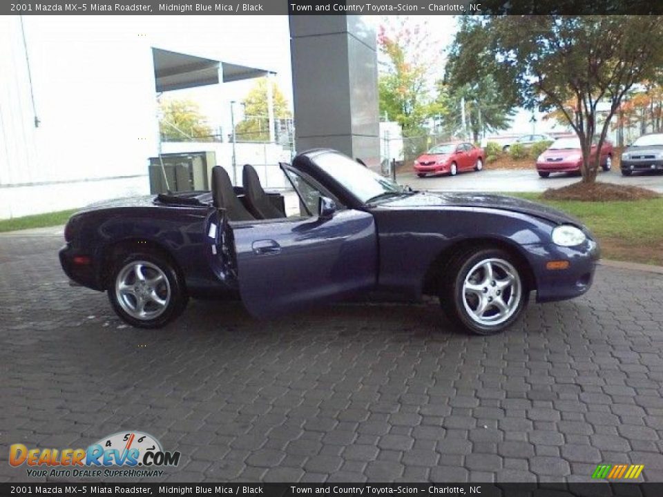 2001 Mazda MX-5 Miata Roadster Midnight Blue Mica / Black Photo #21
