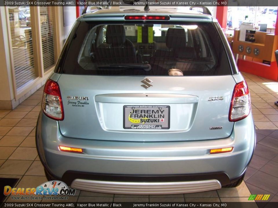 2009 Suzuki SX4 Crossover Touring AWD Vapor Blue Metallic / Black Photo #3