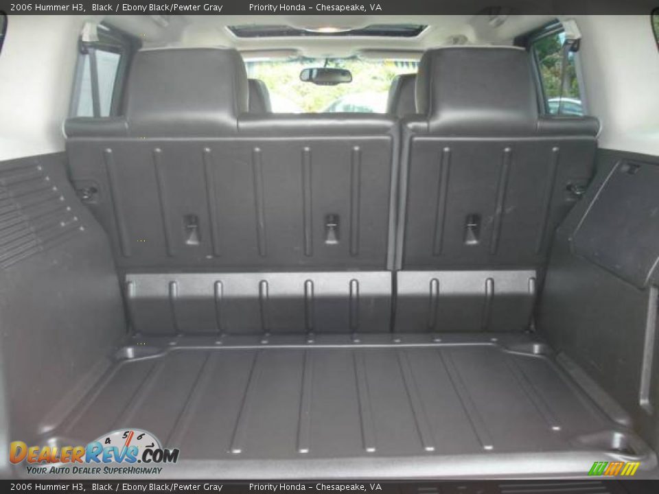 2006 Hummer H3 Black / Ebony Black/Pewter Gray Photo #13