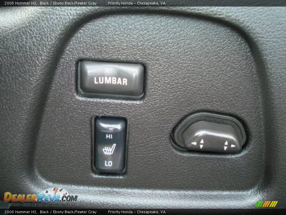 2006 Hummer H3 Black / Ebony Black/Pewter Gray Photo #15