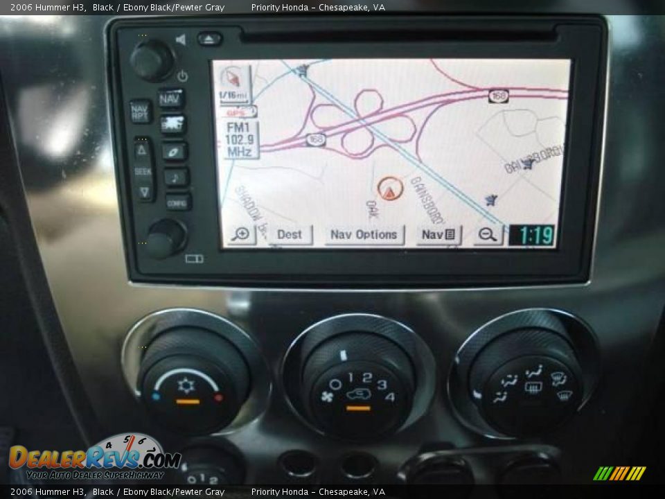 2006 Hummer H3 Black / Ebony Black/Pewter Gray Photo #17