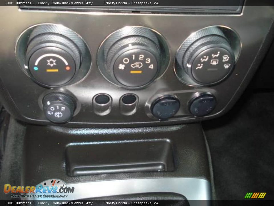 2006 Hummer H3 Black / Ebony Black/Pewter Gray Photo #18