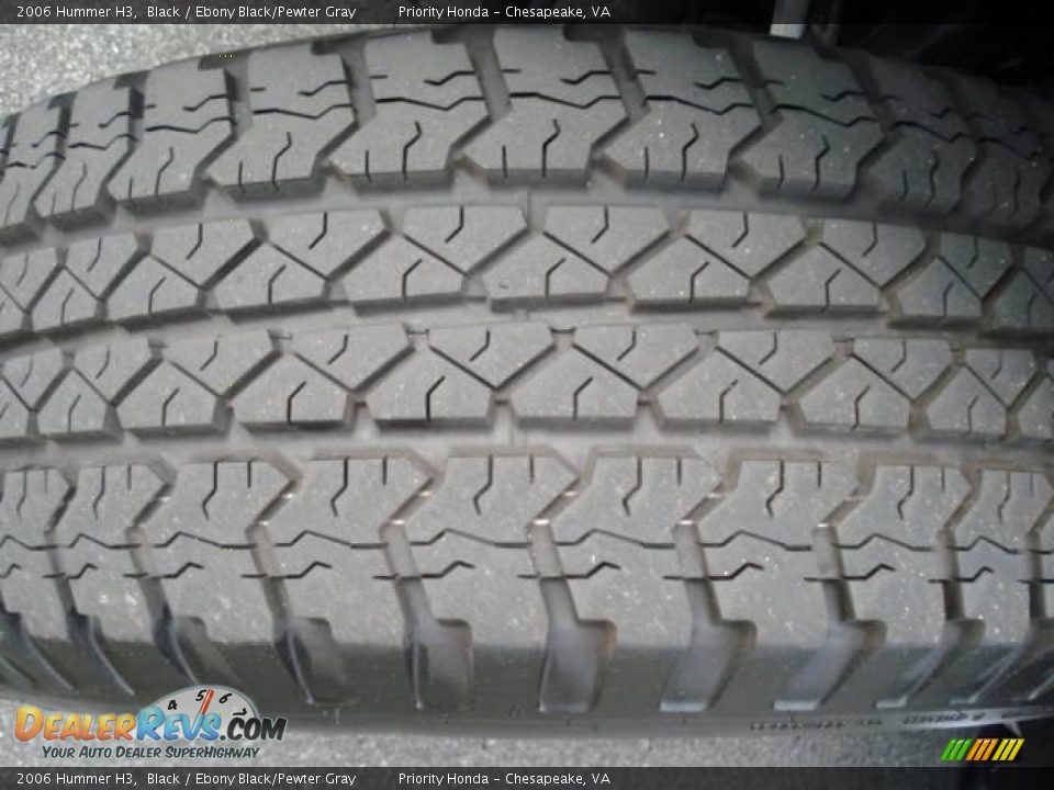 2006 Hummer H3 Black / Ebony Black/Pewter Gray Photo #23
