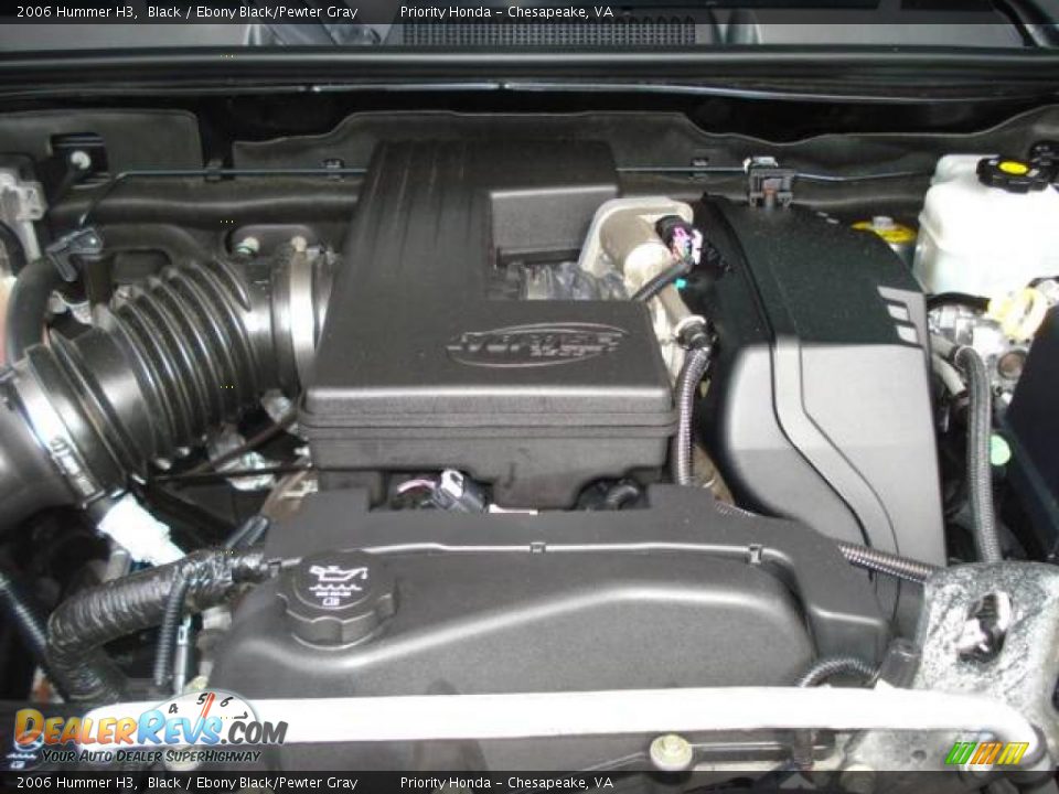 2006 Hummer H3 Black / Ebony Black/Pewter Gray Photo #24