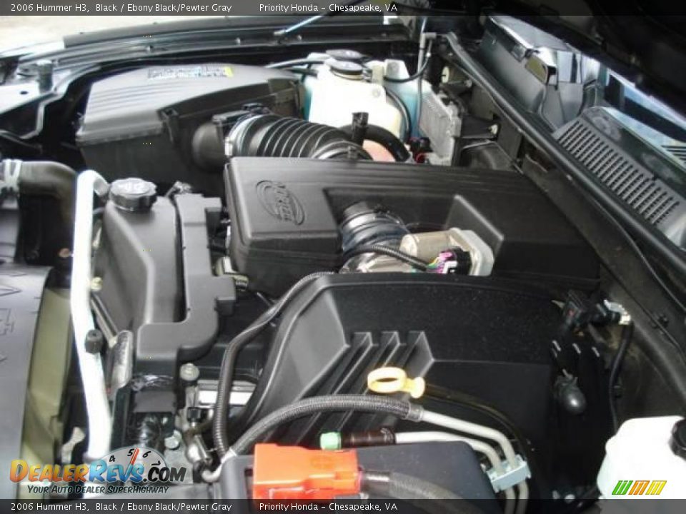 2006 Hummer H3 Black / Ebony Black/Pewter Gray Photo #25