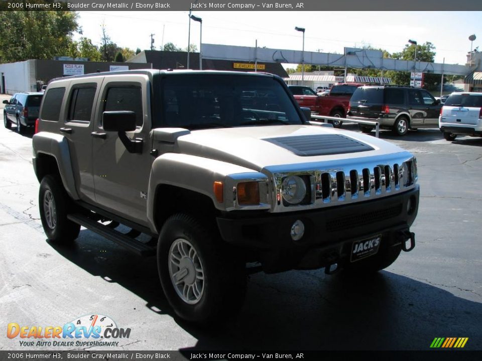 2006 Hummer H3 Boulder Gray Metallic / Ebony Black Photo #4