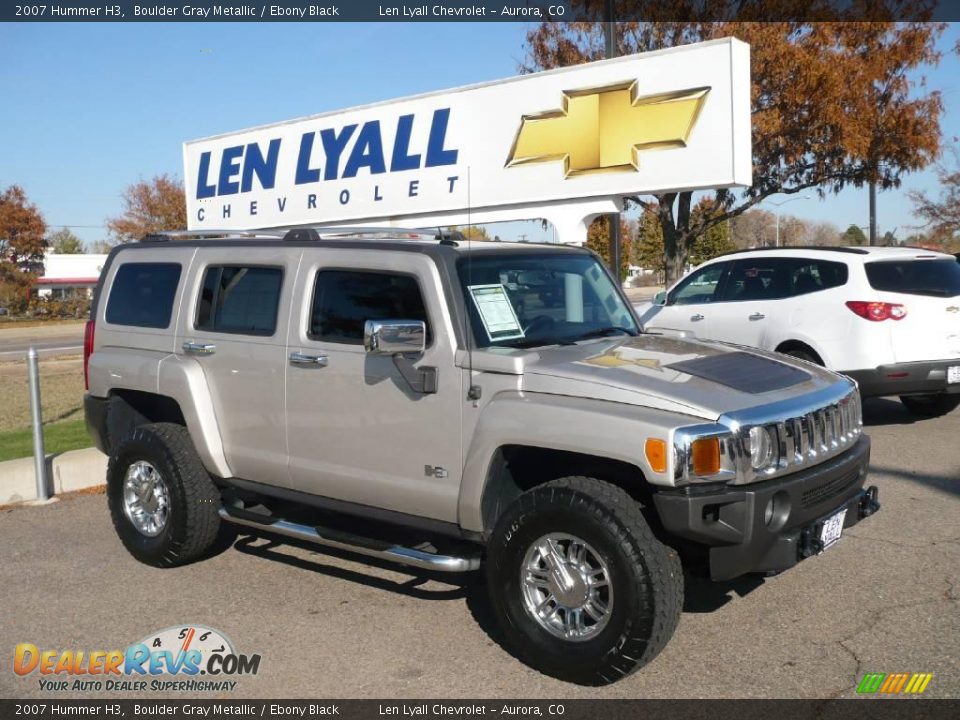 2007 Hummer H3 Boulder Gray Metallic / Ebony Black Photo #1