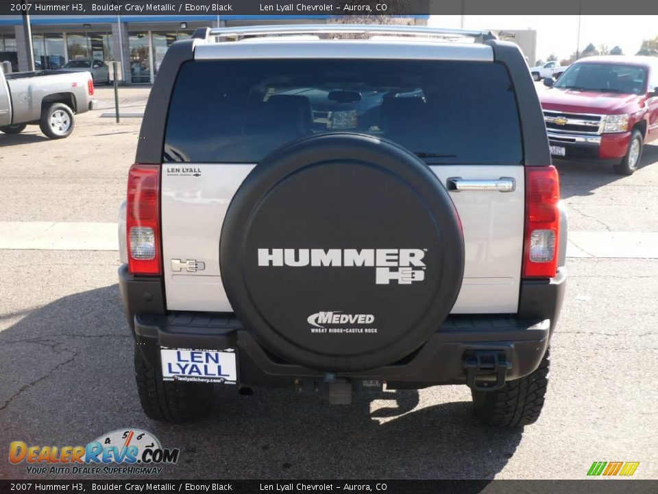 2007 Hummer H3 Boulder Gray Metallic / Ebony Black Photo #5