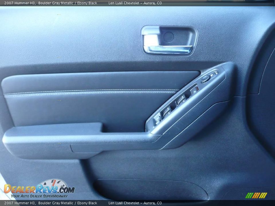 2007 Hummer H3 Boulder Gray Metallic / Ebony Black Photo #7