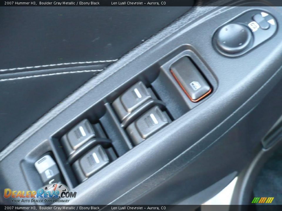 2007 Hummer H3 Boulder Gray Metallic / Ebony Black Photo #8