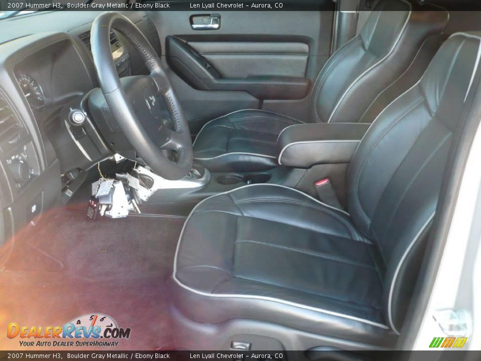 2007 Hummer H3 Boulder Gray Metallic / Ebony Black Photo #9