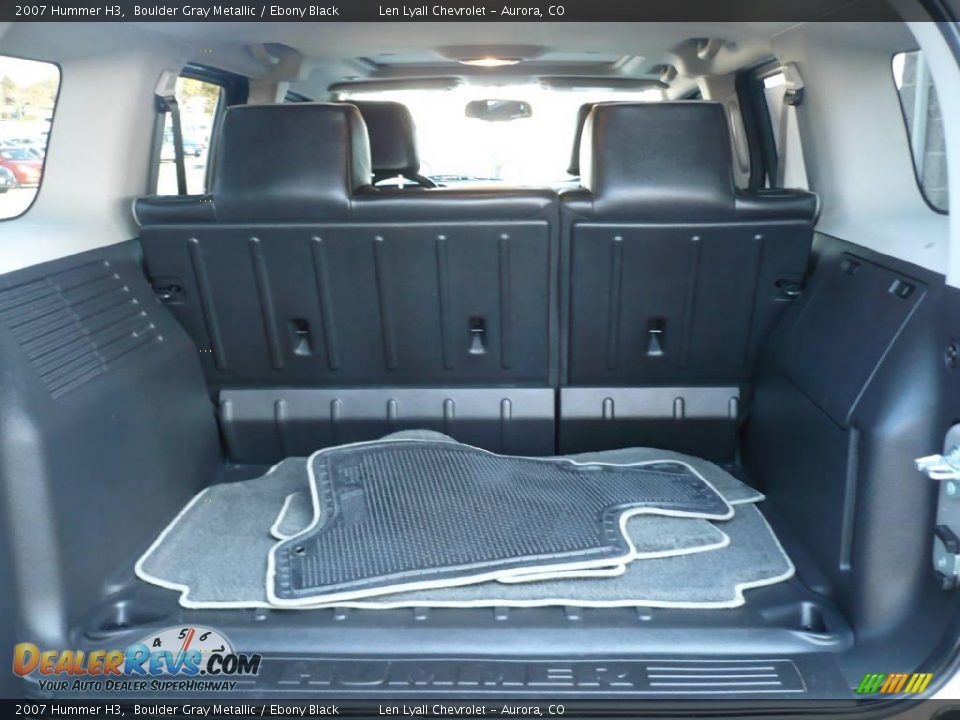2007 Hummer H3 Boulder Gray Metallic / Ebony Black Photo #11
