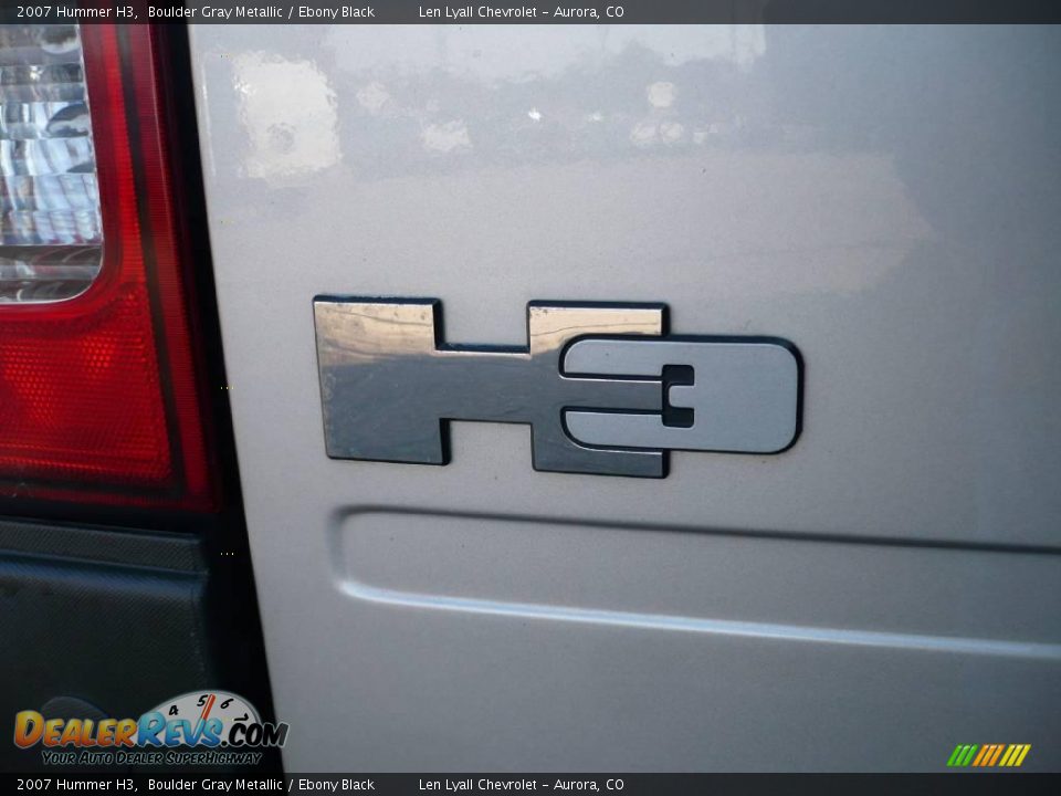 2007 Hummer H3 Boulder Gray Metallic / Ebony Black Photo #12