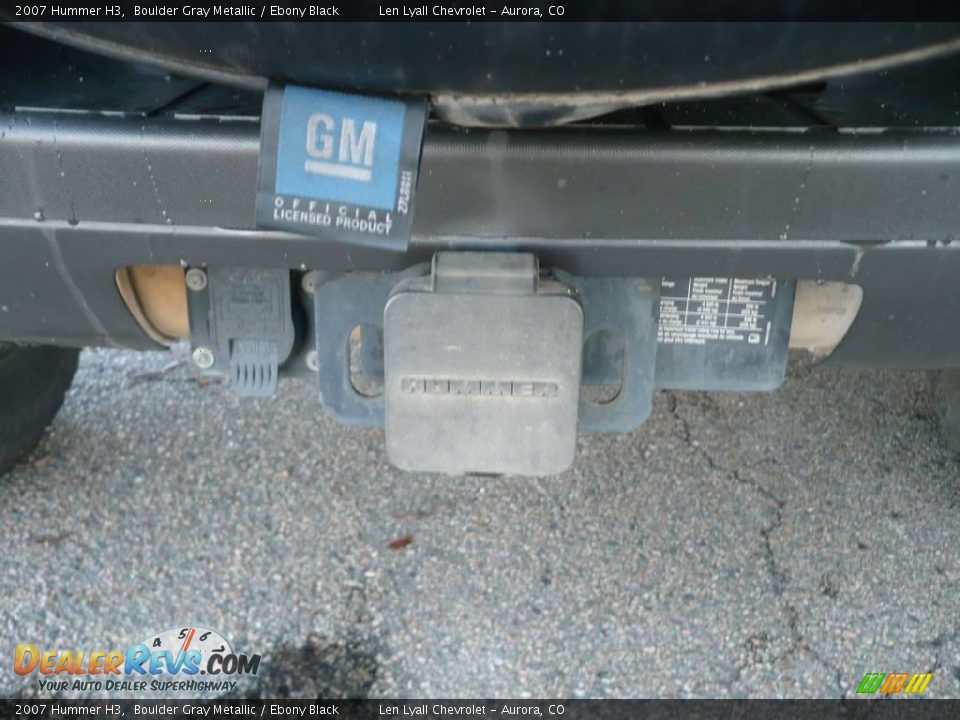 2007 Hummer H3 Boulder Gray Metallic / Ebony Black Photo #13