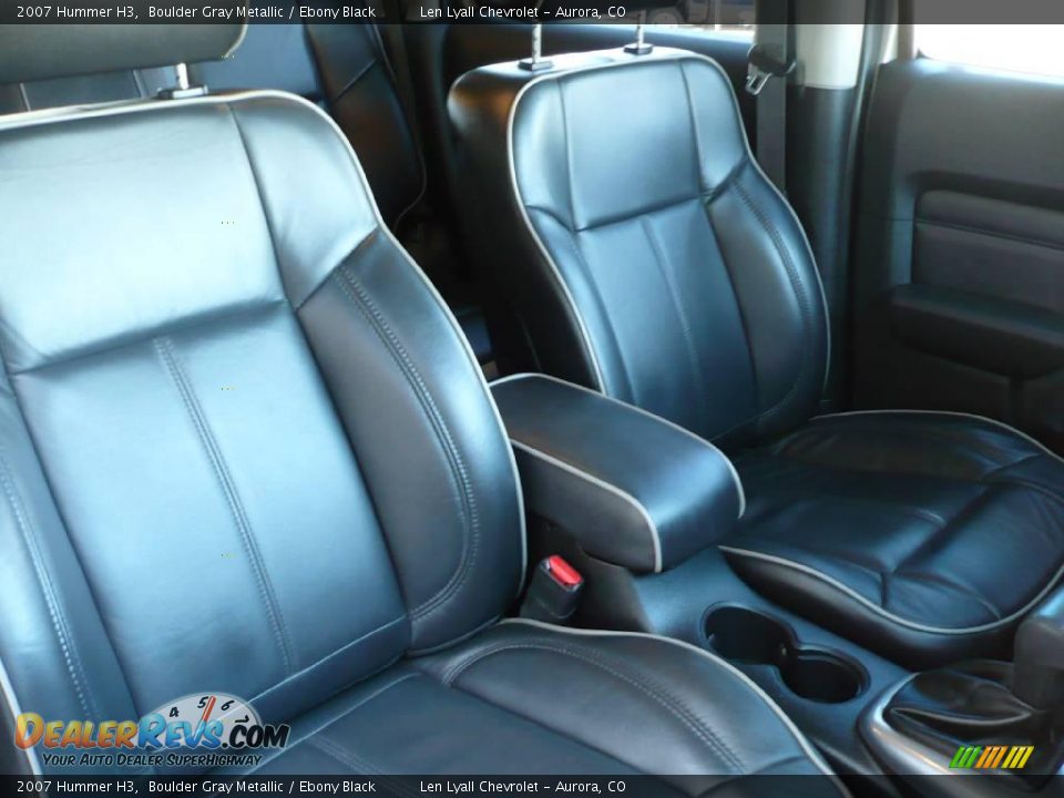 2007 Hummer H3 Boulder Gray Metallic / Ebony Black Photo #15
