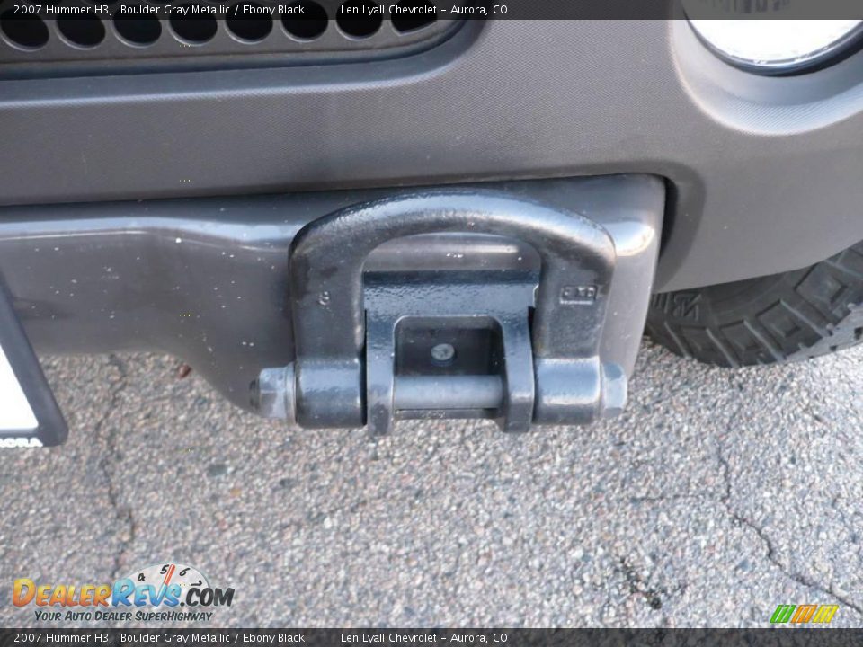 2007 Hummer H3 Boulder Gray Metallic / Ebony Black Photo #23