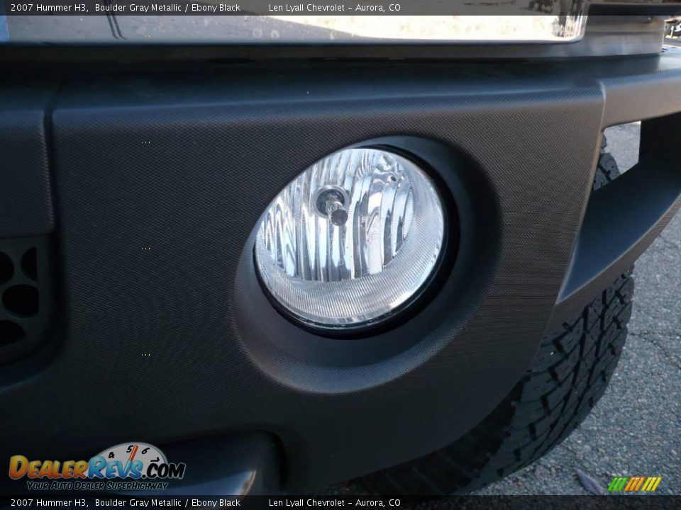 2007 Hummer H3 Boulder Gray Metallic / Ebony Black Photo #24