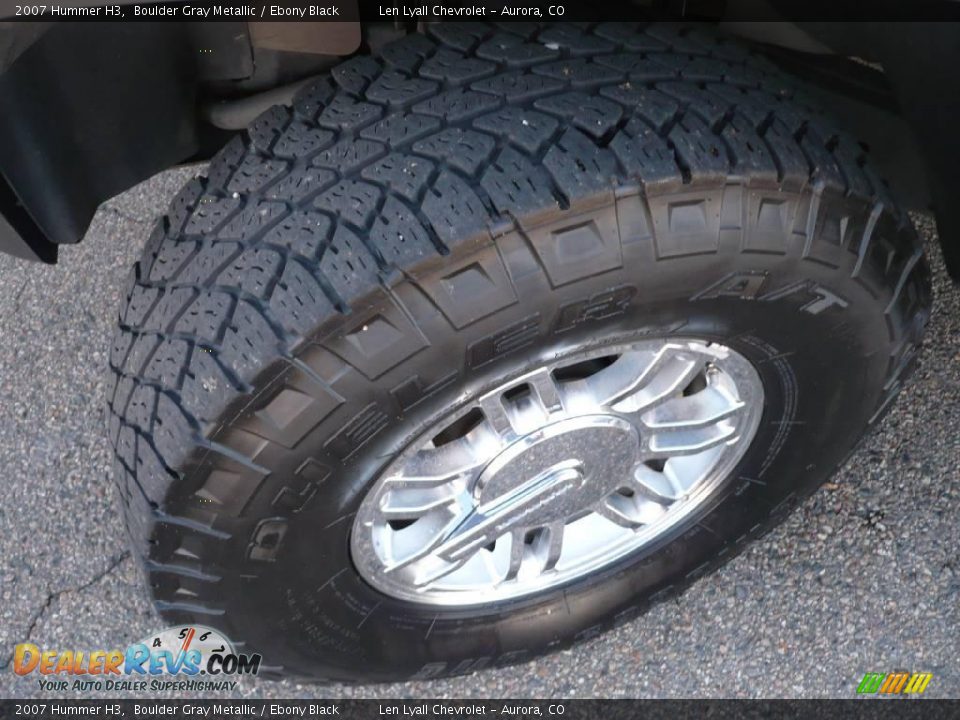 2007 Hummer H3 Boulder Gray Metallic / Ebony Black Photo #25